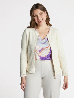 Fiorella Rubino Fiorella Rubino Kurtka outdoor R090T001193N002 Écru Boxy Fit