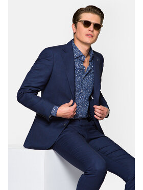 Lancerto Lancerto Garnitur 3 Granatowy Regular Fit