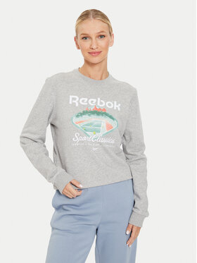 Reebok Reebok Bluză Court Sport FT Craw 100076214 Gri Regular Fit
