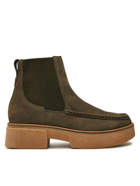 Clarks Clarks Μποτάκια με λάστιχο Linoso Top 26178696 Πράσινο