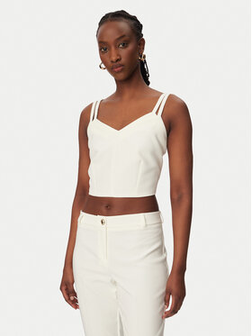 Rinascimento Rinascimento Marškinėliai CFC0127891003 Balta Slim Fit