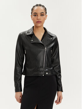 Rinascimento Rinascimento Giacca in similpelle CFC0111704003 Nero Regular Fit