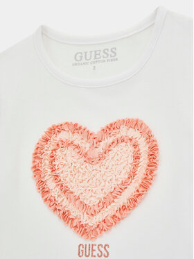 Guess T-shirt K4RI18 K6YW4 Bijela Regular Fit