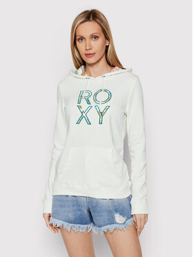 Roxy Roxy Bluza Right On Time ERJFT04515 Biały Relaxed Fit
