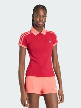 adidas adidas Polo 159123 Czerwony Slim Fit