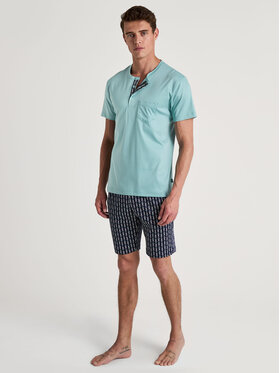 Calida Calida Pyžamo 45380 Tmavomodrá Regular Fit