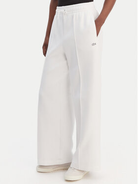 Lacoste Lacoste Teplákové kalhoty XF0041 Bílá Relaxed Fit