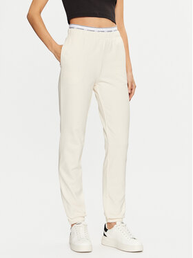 Guess Guess Damenhose O5RB01 KCO31 Écru Regular Fit