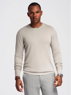 Ombre Ombre Sweter OM-SWSW-0183 Szary Regular Fit