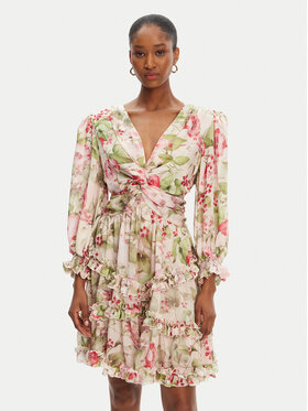 Babylon Babylon Коктейлна рокля S00874 Бежов Regular Fit