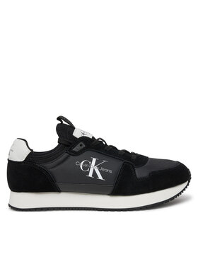 Calvin Klein Calvin Klein Αθλητικά Runner Sock Laceup Ny-Lth YM0YM00553 Μαύρο