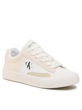Calvin Klein Jeans Calvin Klein Jeans Plátenky Low Cut Lace-Up Sneaker V3X9-80564-1355 S Béžová