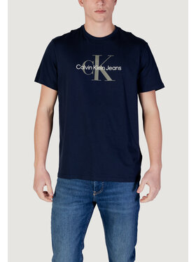 Calvin Klein Jeans Calvin Klein Jeans T-Shirt SS HERO MONOGRAM TEE Niebieski Shirt Fit
