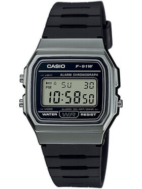 Casio Casio Zegarek F-91WM-1BEF Czarny