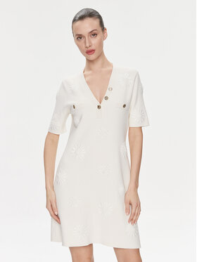 TWINSET TWINSET Džemper haljina 241TP3095 Écru Regular Fit