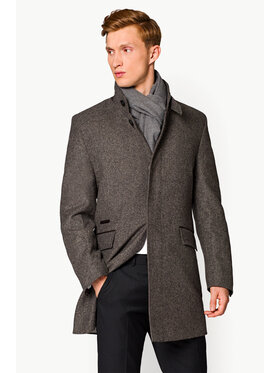 Lancerto Lancerto Płaszcz wełniany KU064218000002 Szary Regular Fit