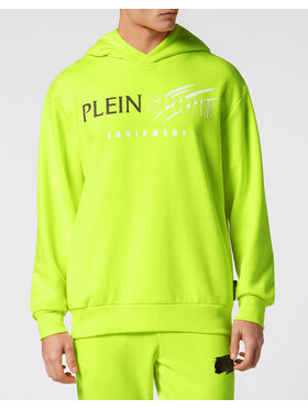 Plein Sport Plein Sport Bluza 13111 Zielony Regular Fit