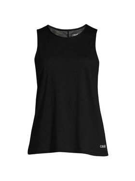 Casall Casall Top Soft Texture Tank Czarny Loose Fit