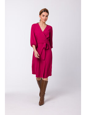 Stylove Stylove Koktejlové šaty S340 Fialová Regular Fit