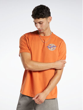 Reebok Reebok Футболка Reebok Basketball All Are Welcome Here Hoop Together T-Shirt HN5800 Оранжевий Relaxed Fit