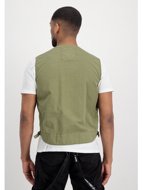 Alpha Industries Alpha Industries Kamizelka Military Vest Zielony Regular Fit