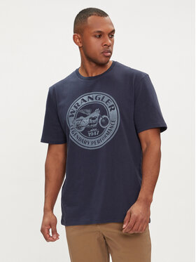 Wrangler Wrangler T-Shirt Americana 112352841 Granatowy Regular Fit