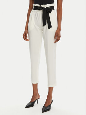 Rinascimento Rinascimento Pantaloni din material CFC0122382003 Écru Regular Fit