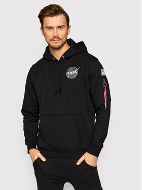 Alpha Industries Alpha Industries Bluza Space Shuttle 178317 Czarny Regular Fit