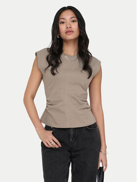 ONLY ONLY T-Shirt Marie 15372452 Szary Regular Fit