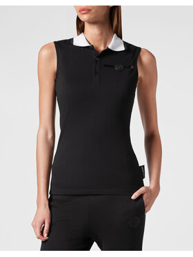 Plein Sport Plein Sport Polo 8253 Czarny Regular Fit