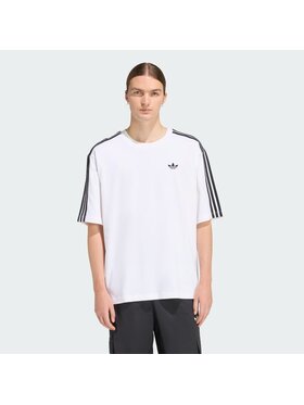 adidas adidas Тишърт adicolor 3-Stripes KD4096 Бял Oversize