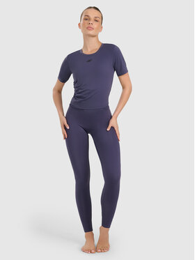 4F 4F Legginsy YOGA Granatowy Slim Fit