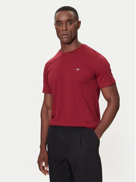 Gant Gant Футболка 2004080 Бордовий Regular Fit