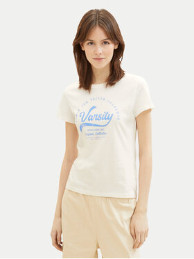 Tom Tailor Denim Tom Tailor Denim T-shirt 1040185 Bianco Regular Fit
