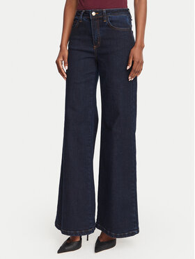 Rinascimento Rinascimento Дънки CFC0129938003 Тъмносин Wide Leg