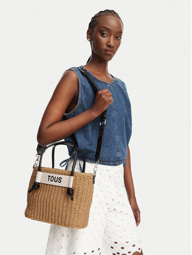 TOUS TOUS Handtasche Capazo M Scoubidou 2001663243 Beige