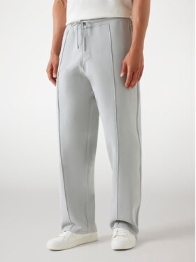Guess Guess Spodnie materiałowe 177679 Szary Regular Fit