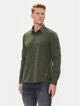 HUGO HUGO Koszula Ermo 50500216 Zielony Slim Fit