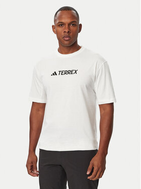 adidas adidas Marškinėliai Terrex Classic Logo T-Shirt JF9144 Balta Regular Fit