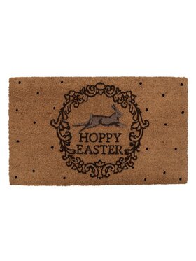 MIAhome MIAhome Wycieraczka wejściowa kokosowa Hoppy Easter 75x45 cm Brązowy