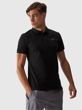 4F 4F Polo 4FWMM00TPTSM316-20S Czarny Regular Fit