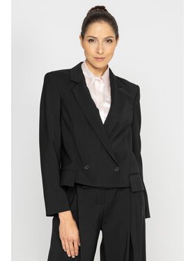 Deni Cler Milano Deni Cler Milano Marynarka W-DC-6055-D5-G2-90-1 Czarny Regular Fit
