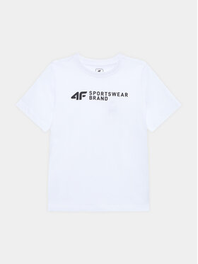 4F 4F T-Shirt 4FJSS23TTSHM292 Biały Regular Fit