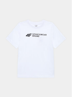 4F 4F Tricou 4FJSS23TTSHM292 Alb Regular Fit