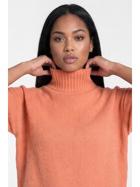 FIGL FIGL Sweter M1324 Pomarańczowy Loose Fit