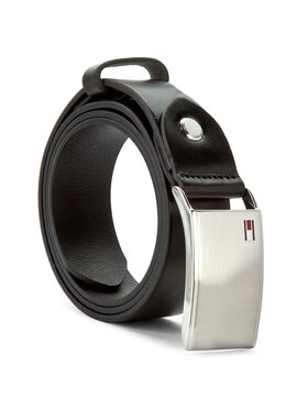 Tommy Hilfiger Tommy Hilfiger Vīriešu josta Th Plaque Belt 3.5 Adj AM0AM01995 Melns