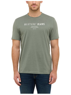 Mustang Mustang T-Shirt Style Austin Zielony Regular Fit