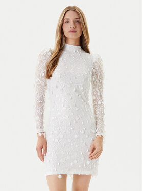 YAS YAS Rochie cocktail 26030914 Alb Slim Fit