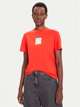 Calvin Klein Jeans Calvin Klein Jeans T-shirt Classic Monogram LV047D874G Rosso Relaxed Fit