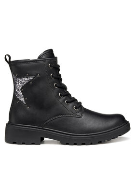 Geox Geox Botine J Casey J9420G 03WEW C9B1G S Negru